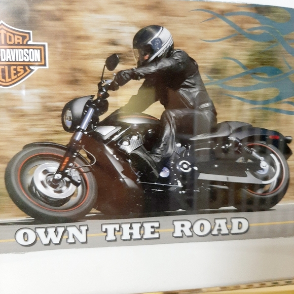 Harley-Davidson Own the Road Wall Art - Black and Brown - Picture 2 of 3